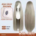 【Partially Ready For Ship】【Brown】DokiDoki Cosplay Wig Basic Wig Long Straight Brown 100 CM Hair Wig Base