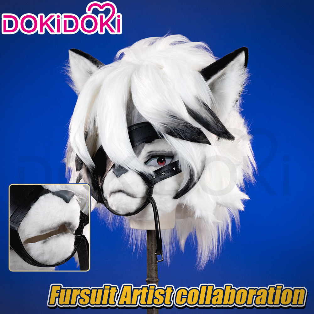 【Handmade Ver.】Dokidoki Game Zenless Zone Zero Cosplay Von Lycaon Headwear Frusuit Short
