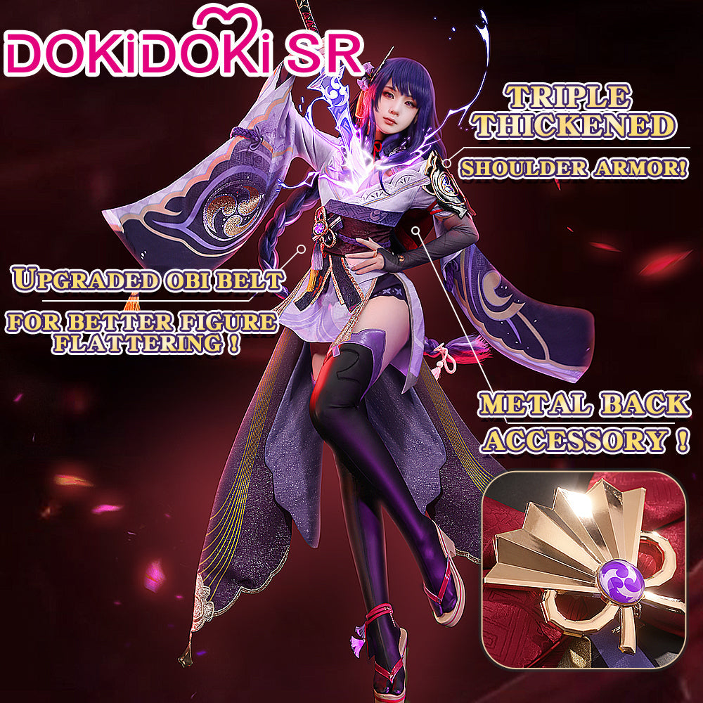 【Ready For Ship】【Size S-2XL】DokiDoki-SR Game Genshin Impact  Raiden Shogun  Cosplay Costume Baal / Shoes Halloween