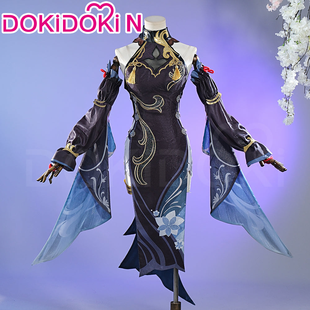 【In Stock】【Size XS-3XL】DokiDoki-N Game Genshin Impact Cosplay Shenhe Costume Lantern Rite 2024 Skin Frostflower Dew shen he