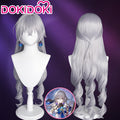 【Ready For Ship】DokiDoki Game  Honkai: Star Rail Cosplay Bronya Rand Wig Long Curly Grayish Purple