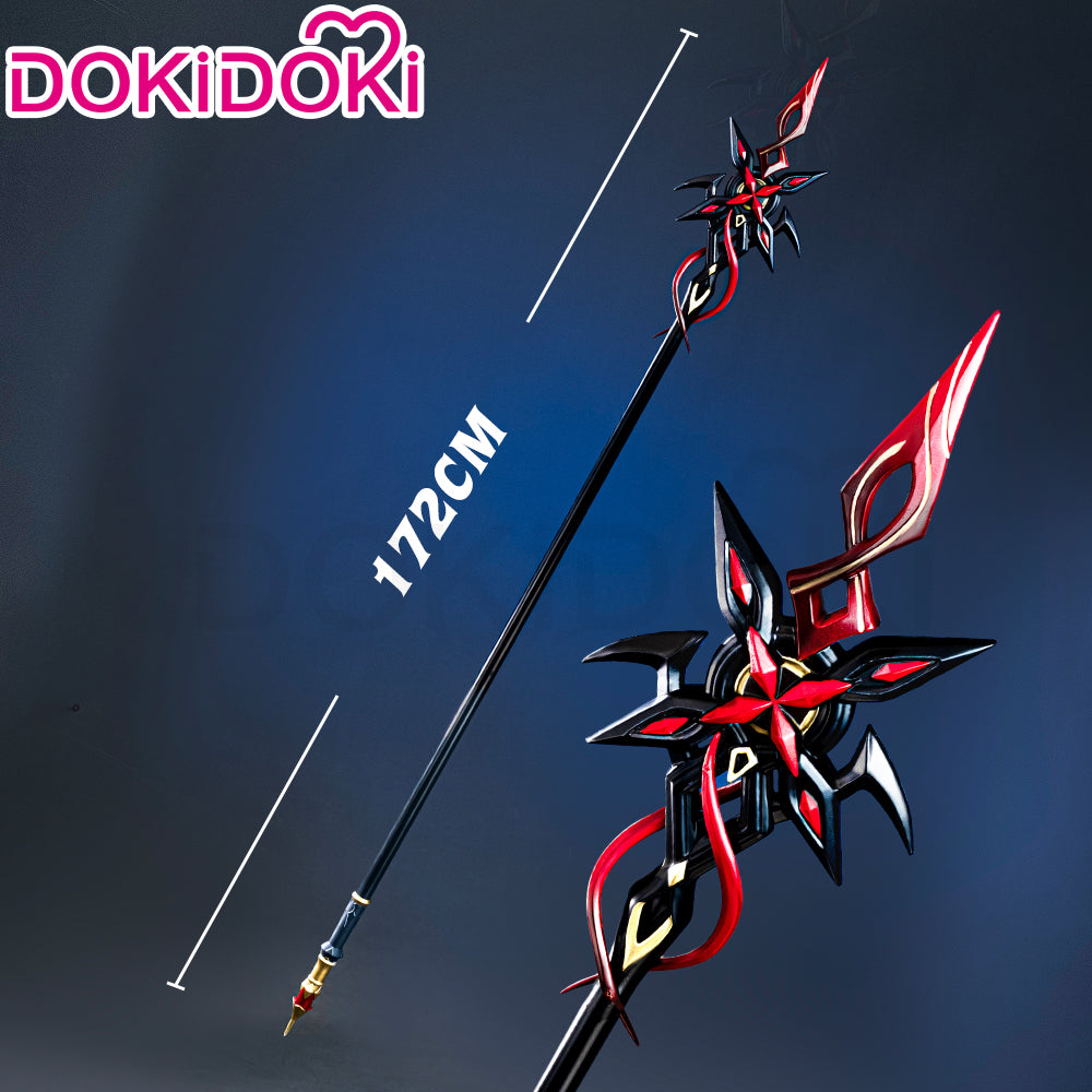 DokiDoki Game Genshin Impact Fontaine Fatui Harbinger Cosplay The Knave Arlecchino Prop Weapon