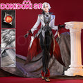 【Costume Ready For Ship】【Size S-2XL】DokiDoki-SR Game Genshin Impact Fontaine Fatui Harbinger Cosplay The Knave Arlecchino Costume / Shoes Halloween