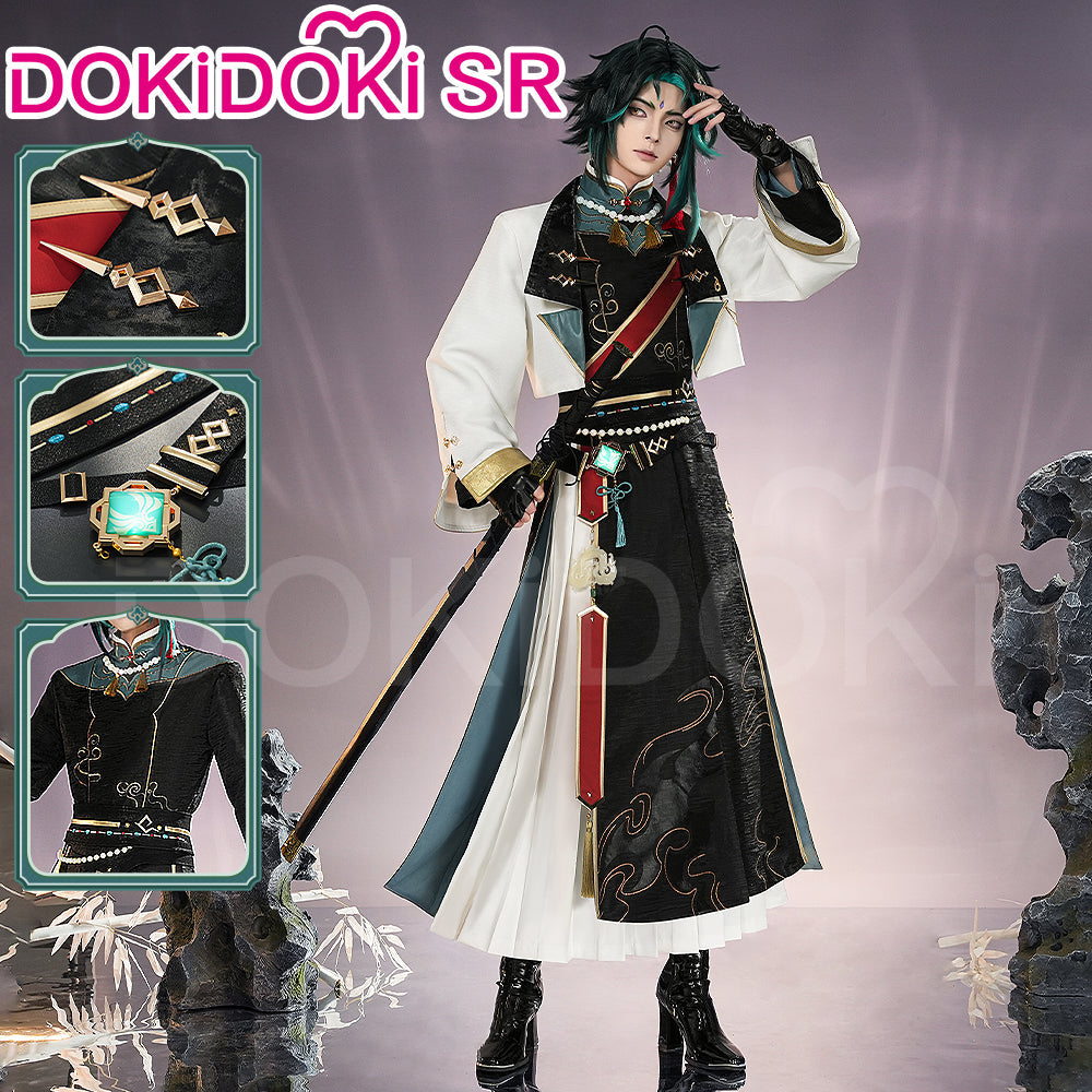 DokiDoki-SR Game Genshin Impact Cosplay Xiao Costume Shadow Doujin