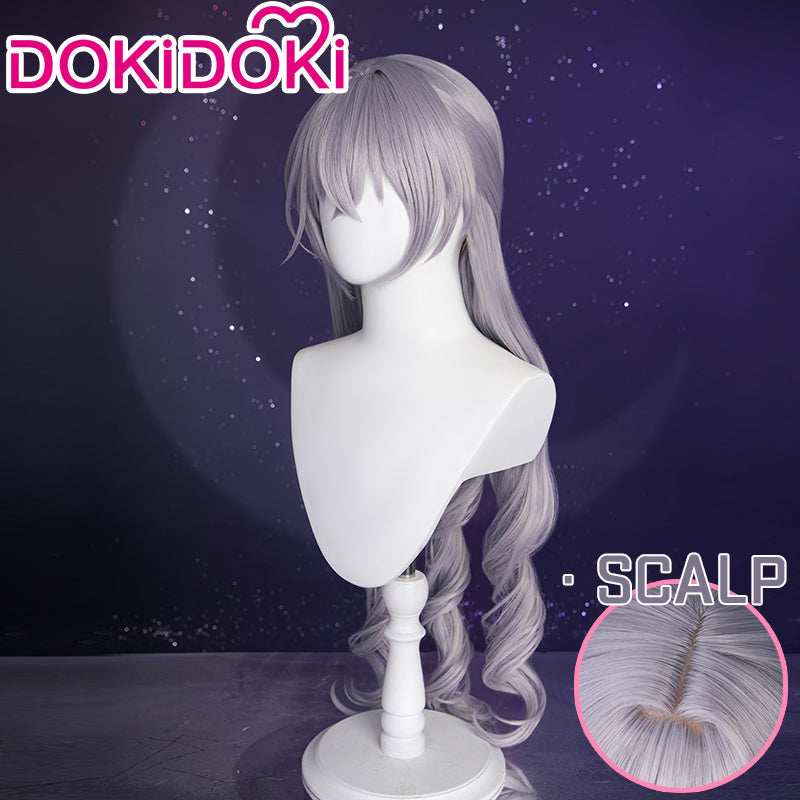 【Ready For Ship】DokiDoki Game  Honkai: Star Rail Cosplay Bronya Rand Wig Long Curly Grayish Purple