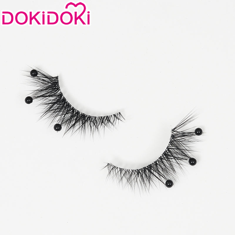 【Partially Ready For Ship】DokiDoki Game Genshin Impact Cosplay Focalors Black False Eyelashes With Rhinestones Furina Fontaine