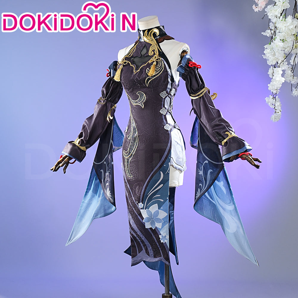 【In Stock】【Size XS-3XL】DokiDoki-N Game Genshin Impact Cosplay Shenhe Costume Lantern Rite 2024 Skin Frostflower Dew shen he
