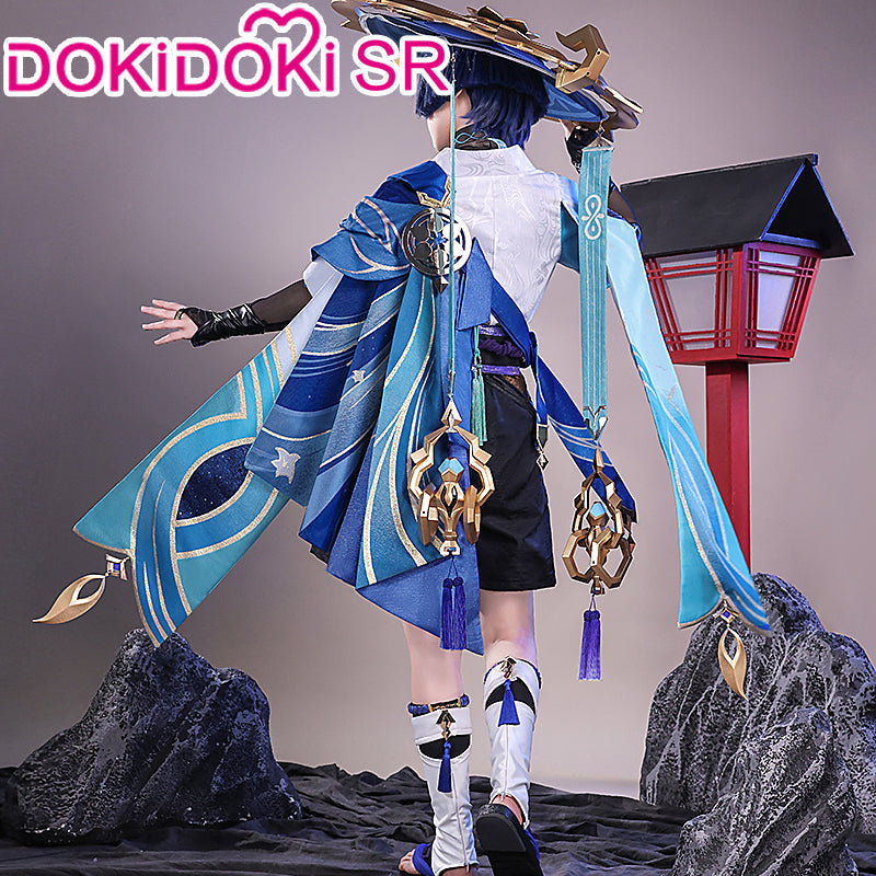 【US/EU LOCAL SHIPPING 】【Size S-3XL】【Bust Lighting】DokiDoki-SR Game Genshin Impact Cosplay Wanderer Costume Scaramouche
