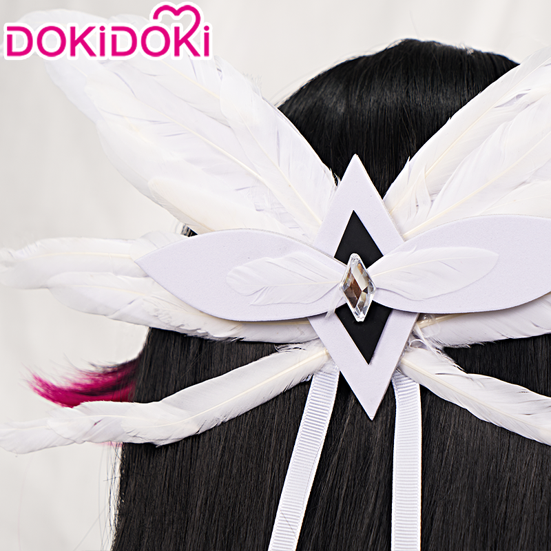【Partially Ready For Ship】【120CM / 110CM】DokiDoki Game Genshin Impact Fatui Harbinger Cosplay Wig Cosplay Columbina Wig Long Straight