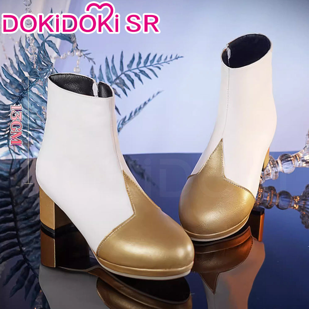 【Ready For Ship】【7 Diffrent Lights】【Short Ver. Shoes Last Batch】DokiDoki-SSR Game Genshin Impact Traveler Lumine Cosplay Costume Ying /Shoes