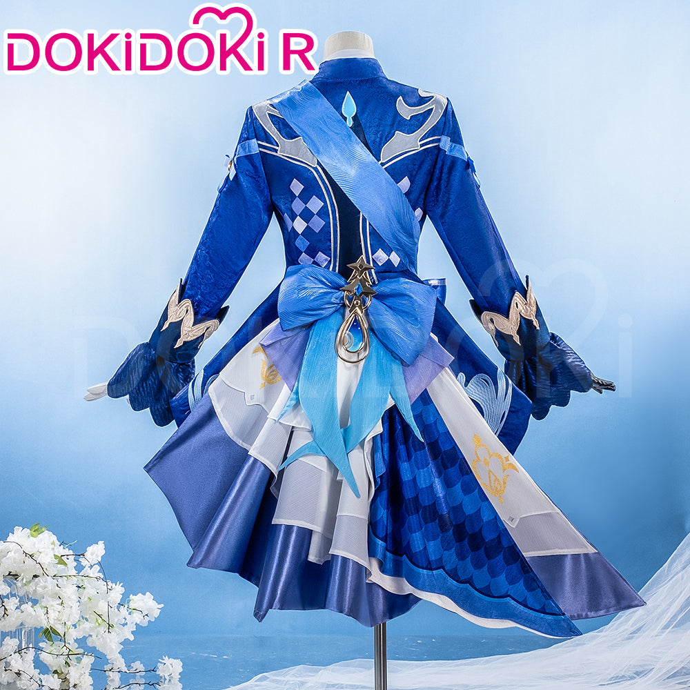 【Partially Ready For Ship】DokiDoki-R Game Genshin Impact Furina Costume Dress Focalors Fontaine Halloween