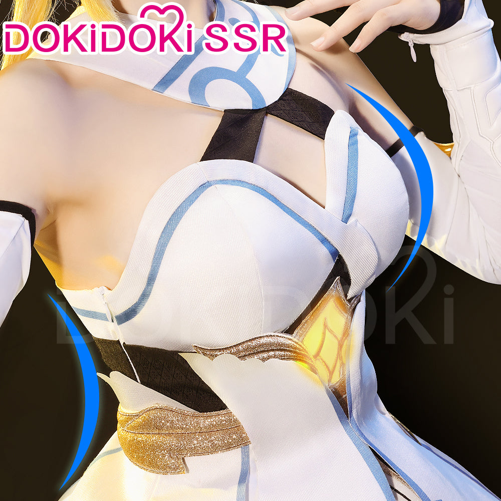 【Ready For Ship】【7 Diffrent Lights】【Short Ver. Shoes Last Batch】DokiDoki-SSR Game Genshin Impact Traveler Lumine Cosplay Costume Ying /Shoes