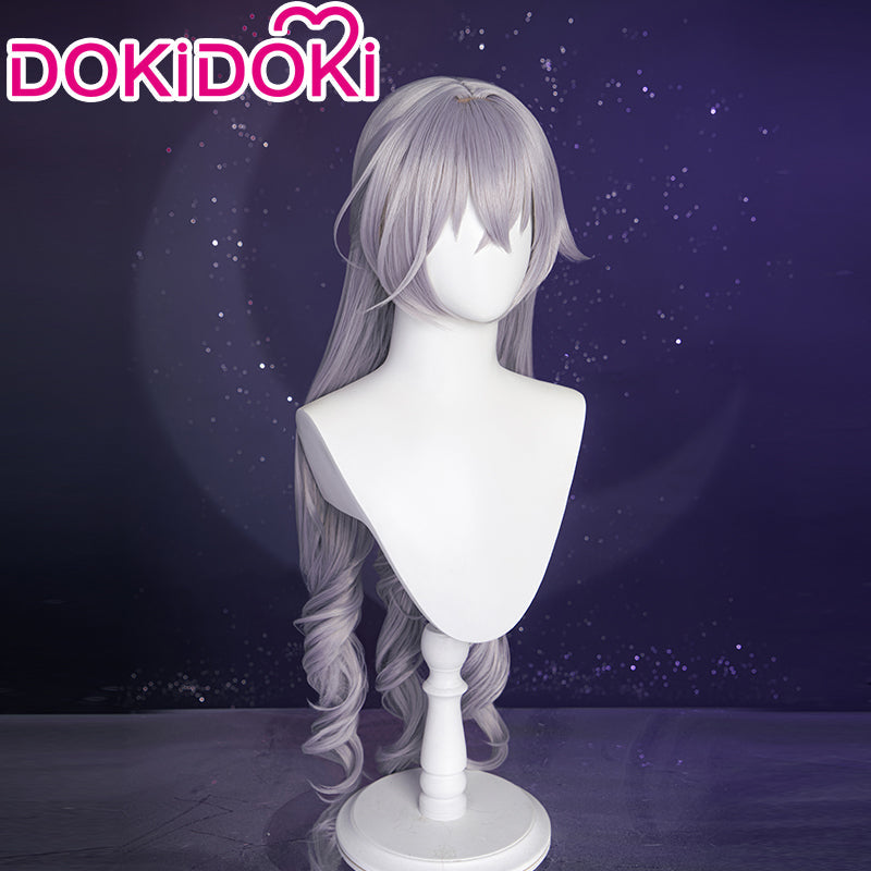 【Ready For Ship】DokiDoki Game  Honkai: Star Rail Cosplay Bronya Rand Wig Long Curly Grayish Purple
