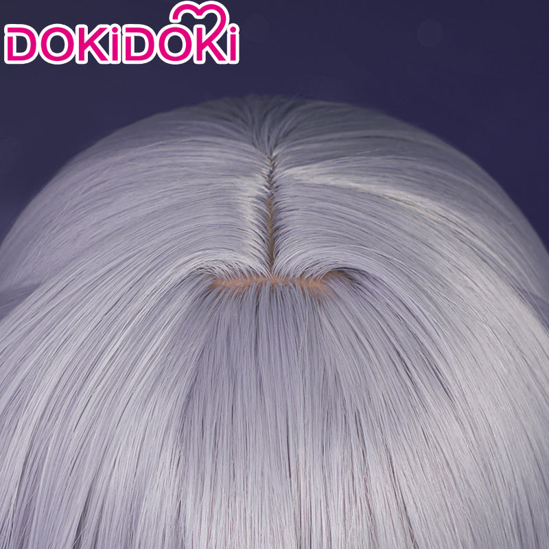 【Ready For Ship】DokiDoki Game  Honkai: Star Rail Cosplay Bronya Rand Wig Long Curly Grayish Purple