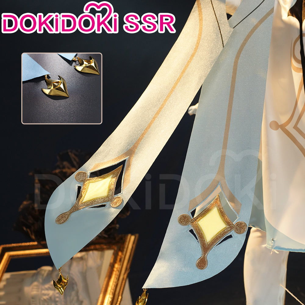 【Ready For Ship】【7 Diffrent Lights】【Short Ver. Shoes Last Batch】DokiDoki-SSR Game Genshin Impact Traveler Lumine Cosplay Costume Ying /Shoes