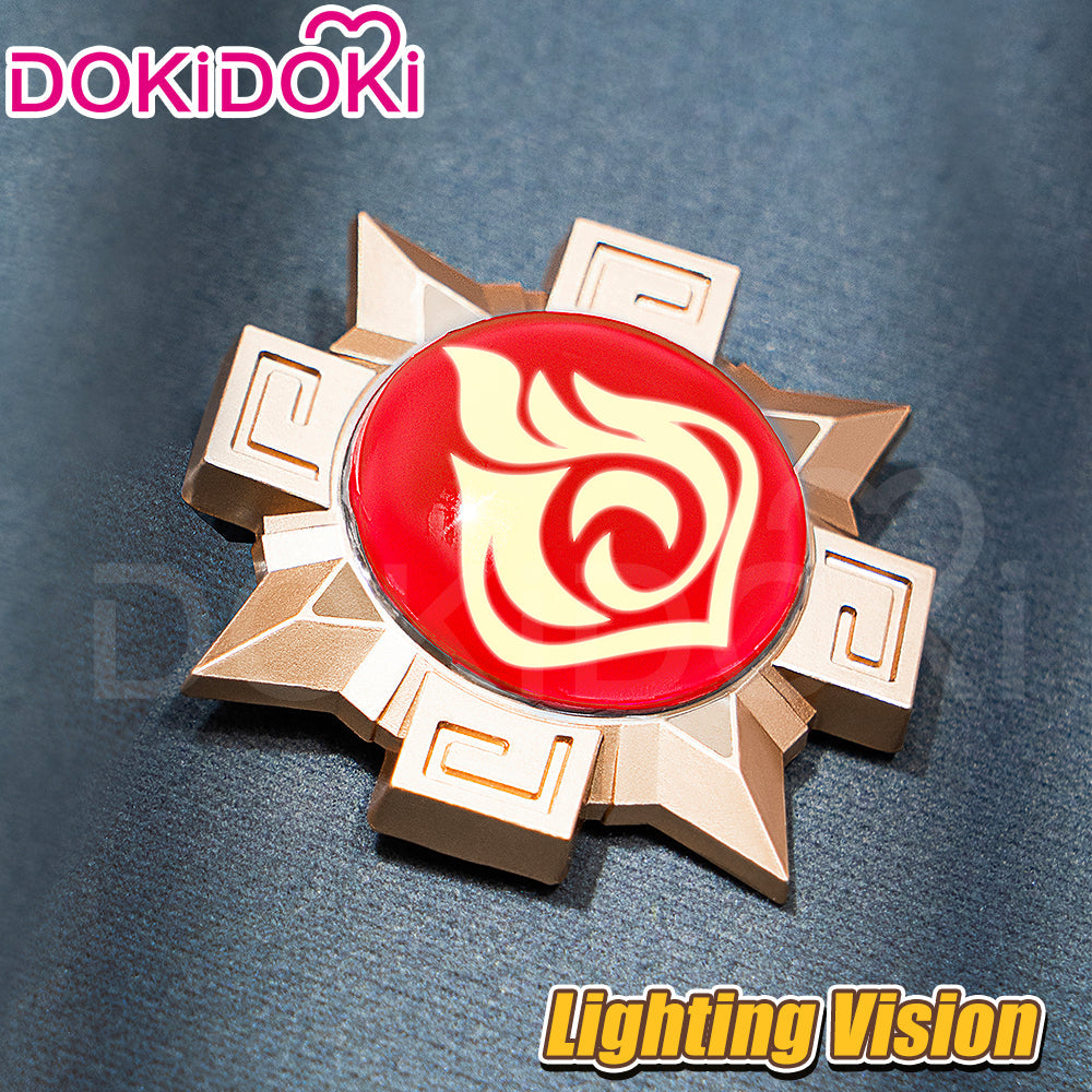 【 Ready For Ship】【Lighting Vision】DokiDoki Game Genshin Impact Cosplay Metal Props LED Metal Accessories Vision Prop Natlan