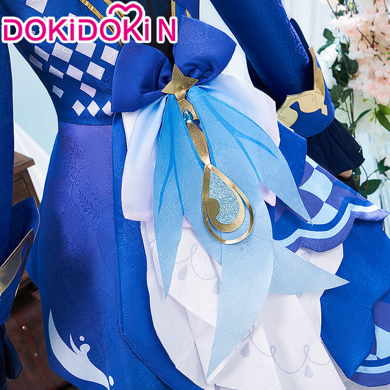 【In Stock】【Size XS-3XL】DokiDoki-N Game Genshin Impact Cosplay Focalors Costume / False Eyelashes Fontaine Furina