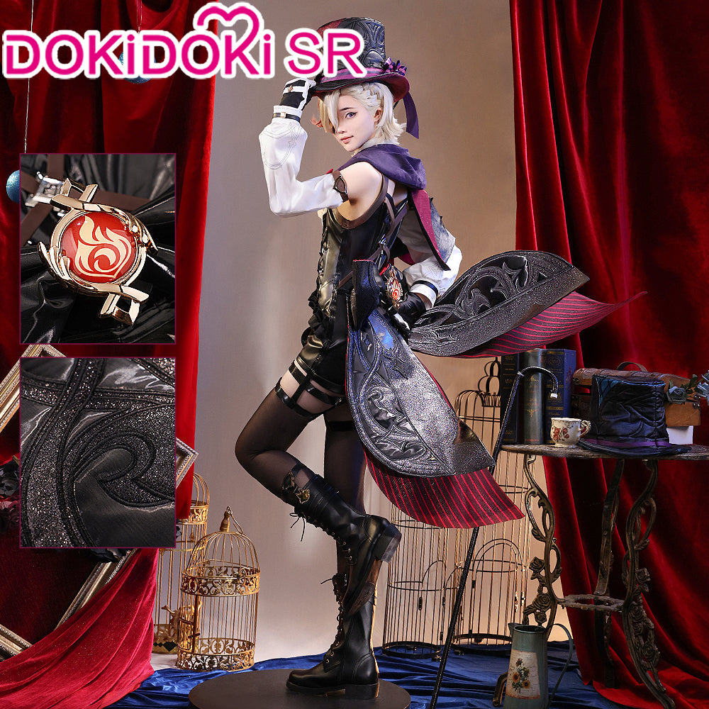 【Partially Ready For Ship】DokiDoki-SR Game Genshin Impact Cosplay Fontaine Lyney Costume