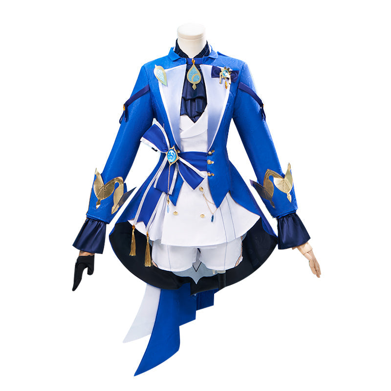 【In Stock】【Size XS-3XL】DokiDoki-N Game Genshin Impact Cosplay Focalors Costume / False Eyelashes Fontaine Furina