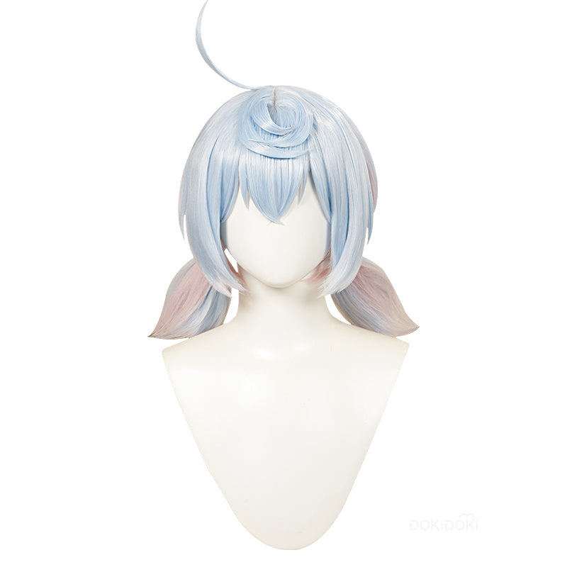 【Ready For Ship】DokiDoki Game Genshin Impact Cosplay Fontaine Sigewinne Wig Blue Pink Twin Tail Cute