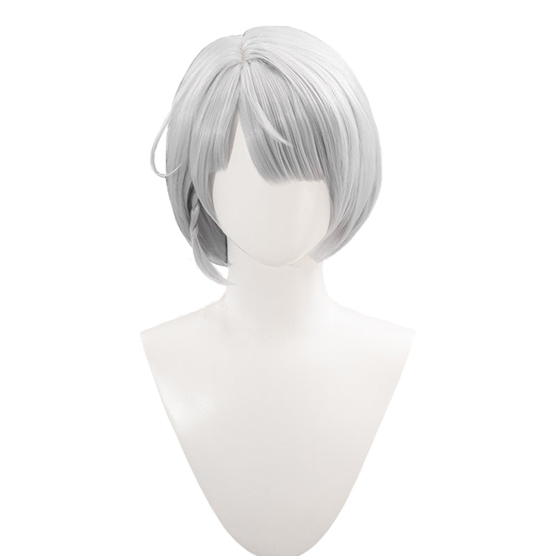 【Ready For Ship】DokiDoki Game Zenless Zone Zero Cosplay Anby Demara  Cosplay Wig Short Silver