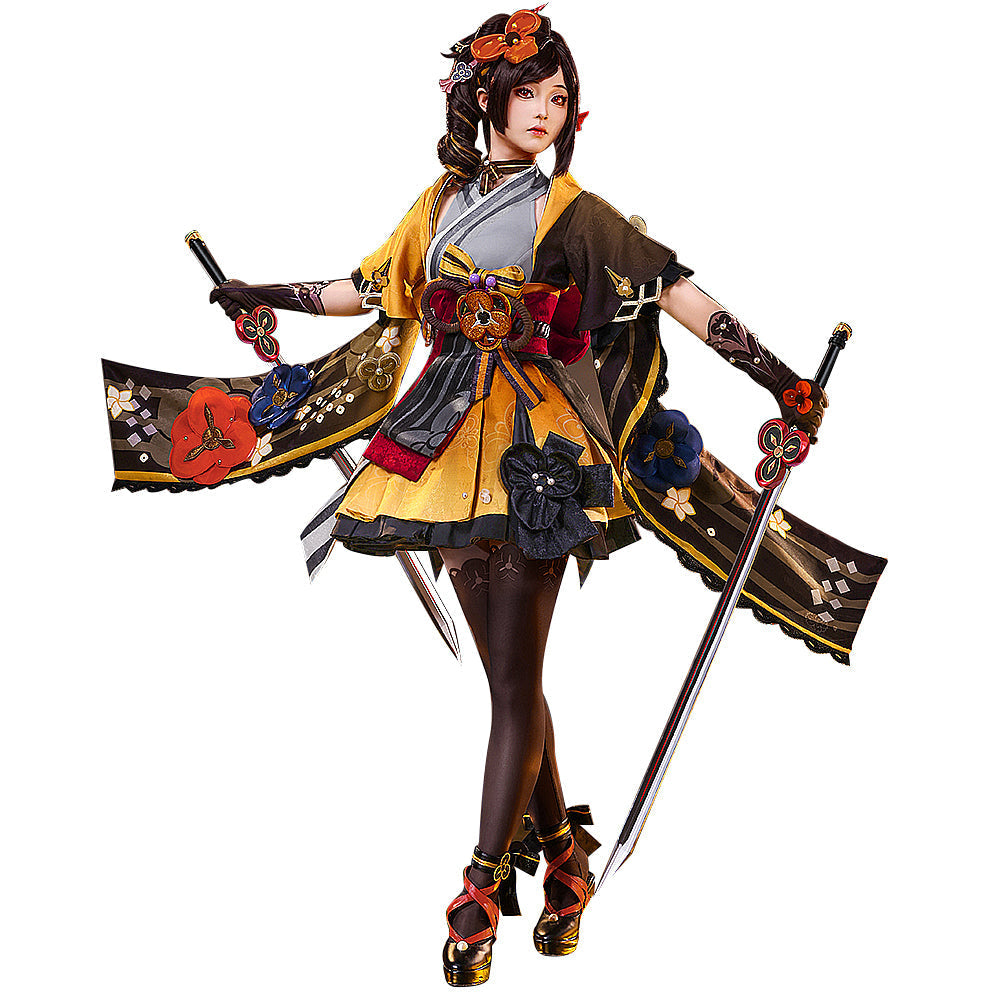 【US LOCAL SHIPPING 】DokiDoki-SR Game Genshin Impact Cosplay Chiori Costume / Wig Fontaine