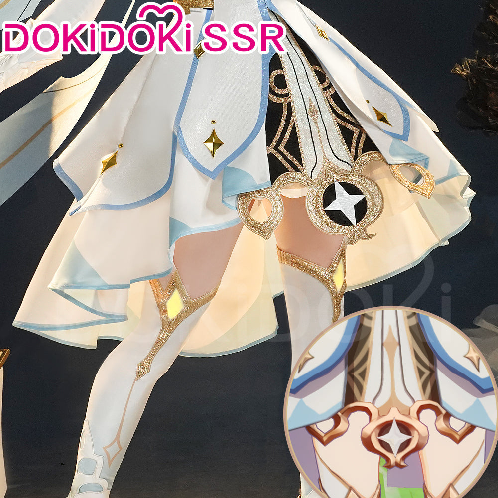 【Ready For Ship】【7 Diffrent Lights】【Short Ver. Shoes Last Batch】DokiDoki-SSR Game Genshin Impact Traveler Lumine Cosplay Costume Ying /Shoes