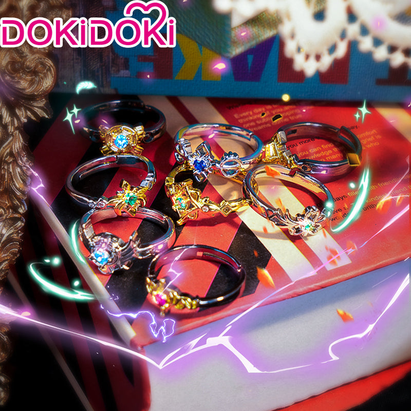 【Partially Ready For Ship】DokiDoki-R Game Genshin Impact  Cosplay Venti / Ayaka / Sangonomiya Kokom/Mona / Raiden Shogun/ Keqing / Kaeya / Scaramouche/ Tartaglia / Wanderer / Ganyu /Albedo /Kazuha / Rings accessory