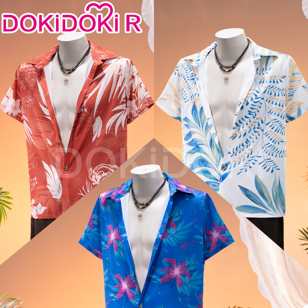 【In Stock】【Size S-2XL】DokiDoki-R Game Love And Deepspace Cosplay Sylus / Xavier / Zayne / Rafayel  / Caleb Costume Tops Only Summer Beach Blaze / Subtly Wild / Bright Spotlight