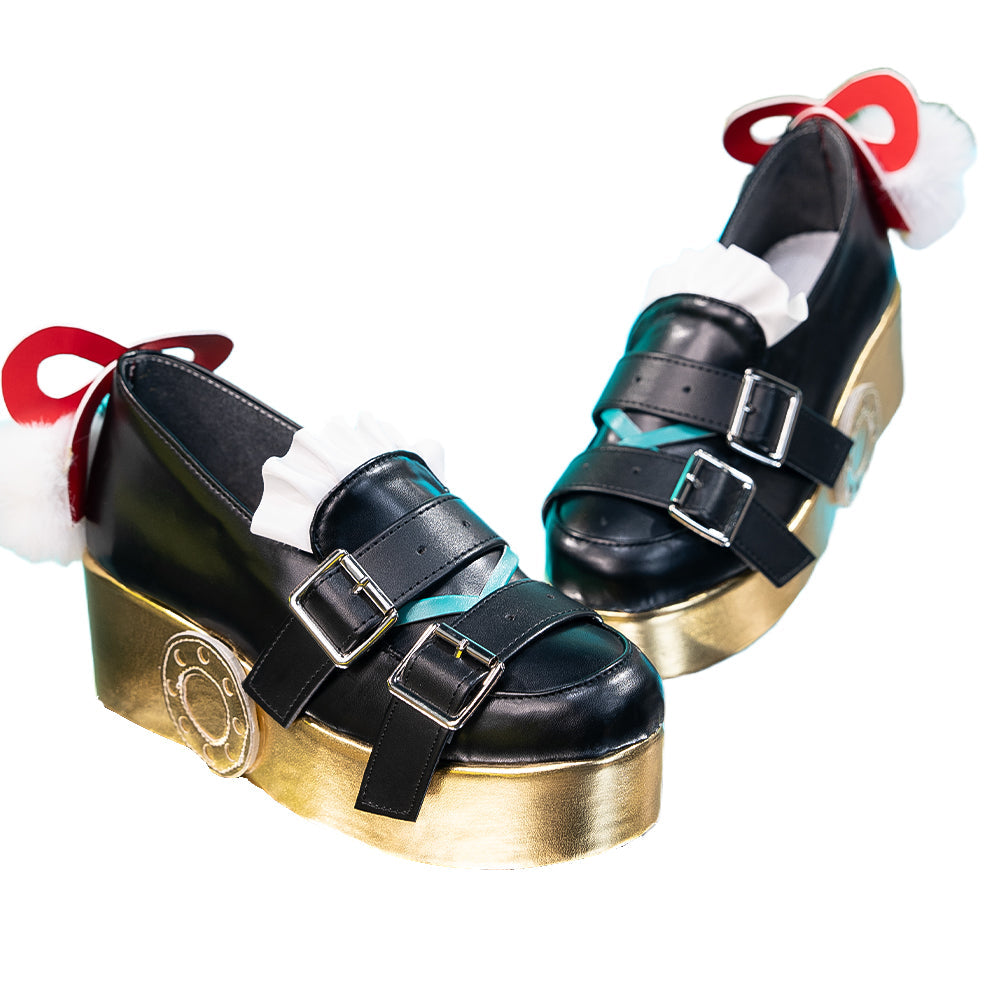 【Partially Ready For Ship】DokiDoki Game Zenless Zone Zero Cosplay Dialyn Shoes Black Gold ZZZ
