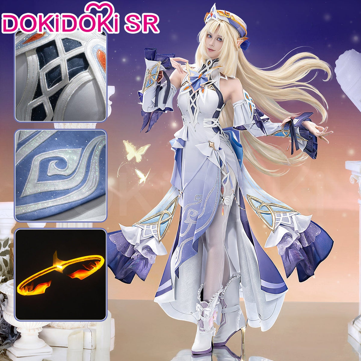 【Size S-3XL】DokiDoki-SR Game Genshin Impact Cosplay Nicole Reeyn Costume Song of the Welkin Moon " N " Nod Krai