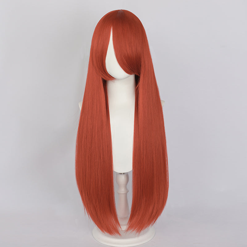 【Last Batch】【Ready For Ship】【Matte Wig】Dokidoki Universal Wig Pink/Red/Blond/Orange/Blue/Green/Purple/White 80 CM Long Straight Wig