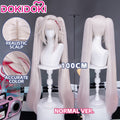 【Partially Ready For Ship】DokiDoki Honkai: Star Rail Cosplay Sparxie / @SparxiConOfficial Wig / Hat Long Straight Silver Hair Twin Tails Sparkle SP Planarcadia