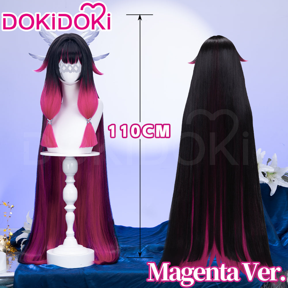 【EU Local Shipping】【120CM / 110CM】DokiDoki Game Genshin Impact Fatui Harbinger Cosplay Wig Cosplay Columbina Wig Long Straight