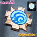 【 Ready For Ship】【Lighting Vision】DokiDoki Game Genshin Impact Cosplay Metal Props LED Metal Accessories Vision Prop Natlan