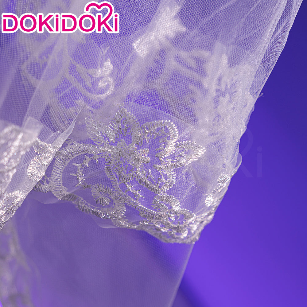 【Partially Ready For Ship】DokiDoki Game Love And Deepspace Cosplay Protagonist MC Wedding Wig / Veil / Headwear Xavier / Sylus / Zayne / Rafayel / Caleb  Black Hair Buns