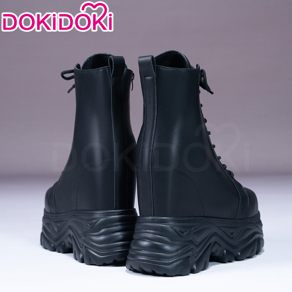 【16.5 CM】DokiDoki Height Increasing Shoes / Elevator Shoes Lightweight Boots Black Invisible Thick-Soled Platform Shoes
