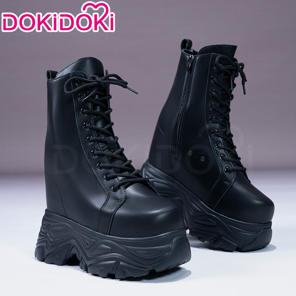 【16.5 CM】DokiDoki Height Increasing Shoes / Elevator Shoes Lightweight Boots Black Invisible Thick-Soled Platform Shoes