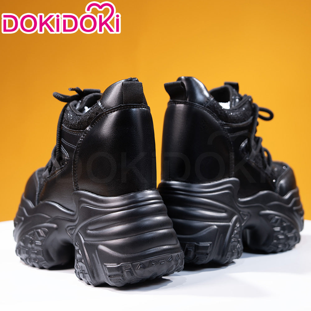 【In Stock】【16 CM】DokiDoki Height Increasing Shoes / Elevator Shoes Black / White / Silver Boots Invisible Breathable Lace Mesh Height-Increasing Shoes