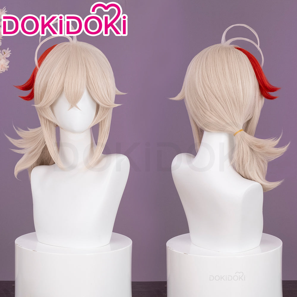 【Fluffy Ver Ready For Ship】DokiDoki Game Genshin Impact Cosplay Kazuha Wig Long Curly Red Wig Men