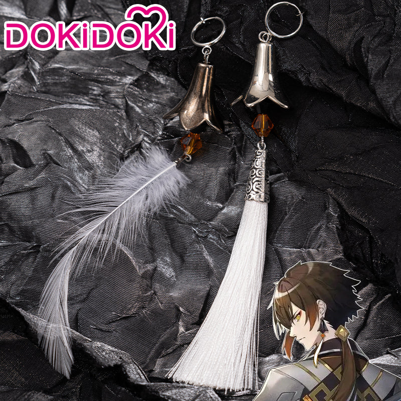 【Partially Ready For Ship】DokiDoki Game Genshin Impact Cosplay  Zhongli Cosplay Earrings Zhong Li
