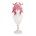 【US/EU Local Shipping】DokiDoki Game Genshin Impact Yae Miko Cosplay Wig Long Dark Pink