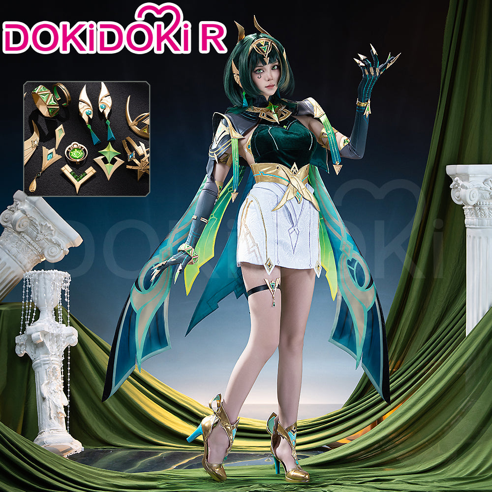 【US Local Shipping】【Size XS-2XL】DokiDoki-R Game Genshin Impact Cosplay Nefer Costume Song of the Welkin Moon Nod Krai