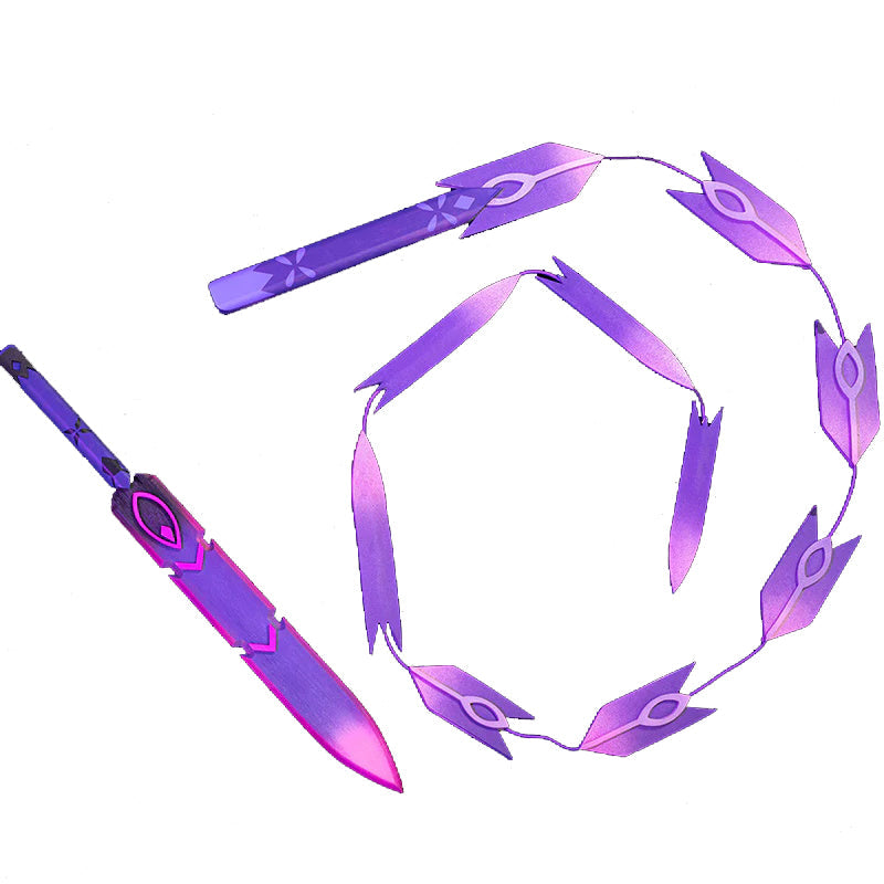 【In Stock】DokiDoki-R Game Genshin Impact Cosplay Kuki Shinobu Whip / Sword