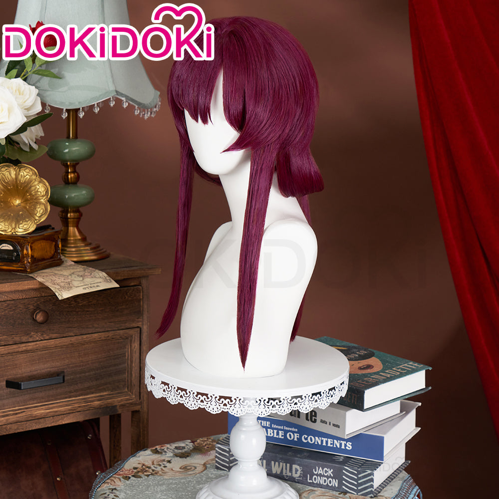 【Ready For Ship】DokiDoki Game Honkai: Star Rail Cosplay Kafka Wig Long Straight Purple Hair / Glasses / Earrings / Ring