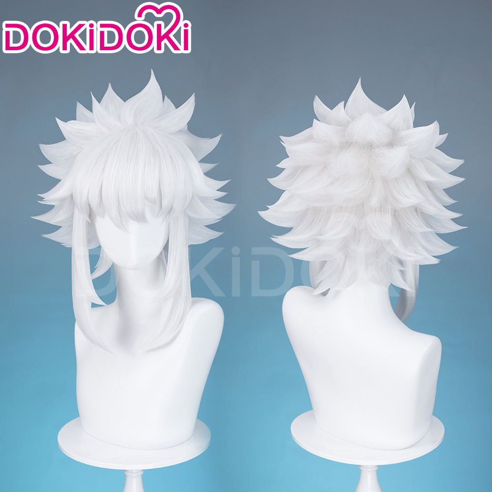 【Ready For Ship】DokiDoki Game Zenless Zone Zero Cosplay Soukaku Wig Short Straight White Hair