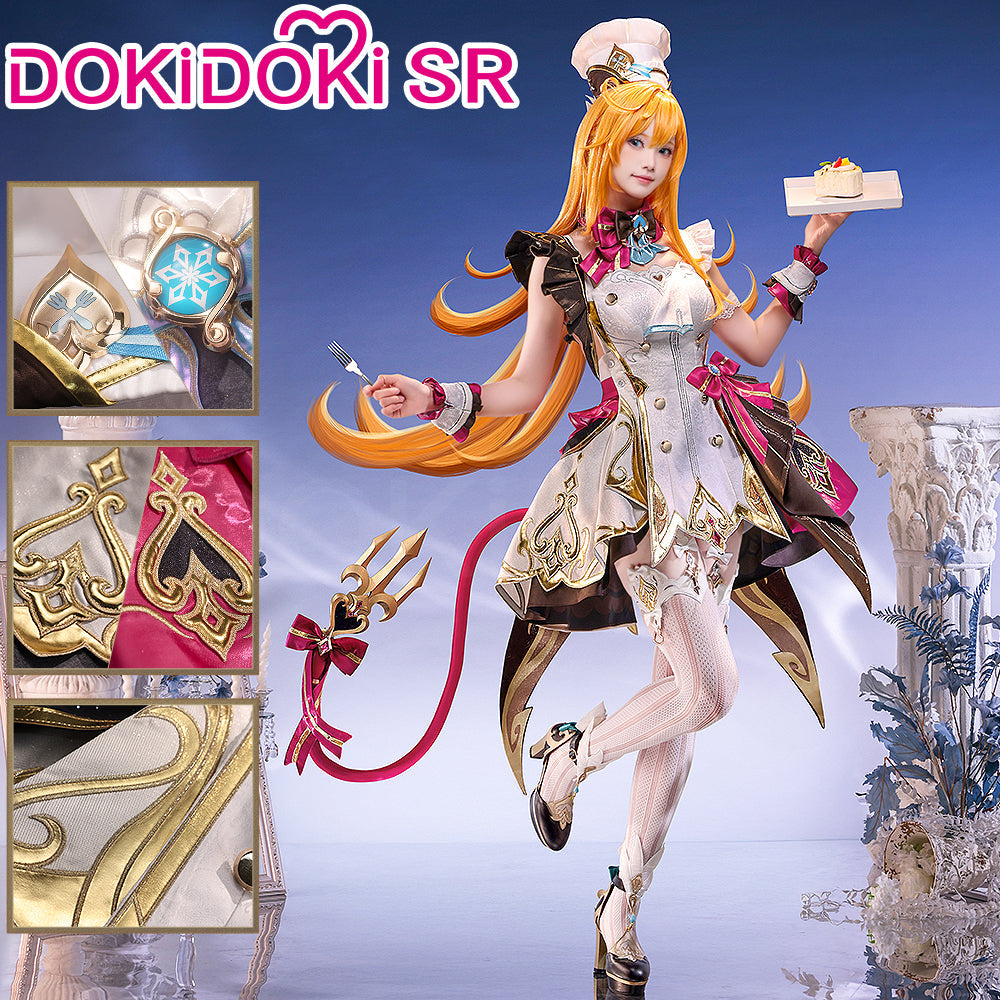 DokiDoki-SR Game Genshin Impact Cosplay Escoffier Costume Fontaine