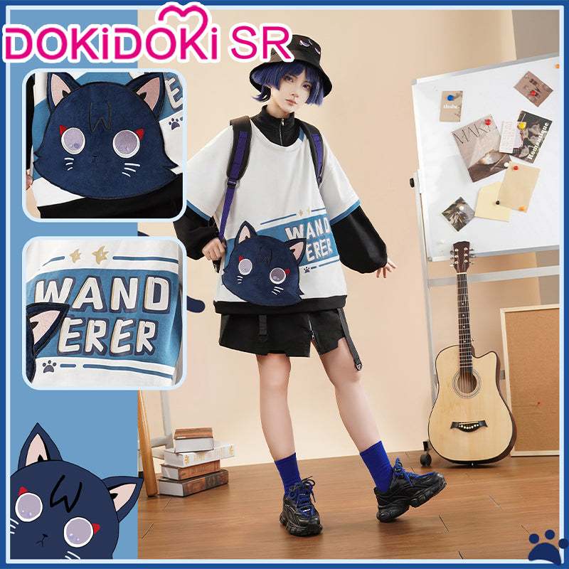 【POLL】$5 Deposit =$10 Coupon DokiDoki-SR Game Genshin Impact Cosplay Scaramouche Costume Wanderer Cat Doujin Casual Wear