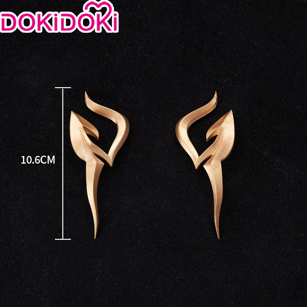 【Ready For Ship】DokiDoki Game Honkai: Star Rail Cosplay Dan Heng Imbibitor Lunae Wig Danheng Long Black Green / Horns / Head Accessory
