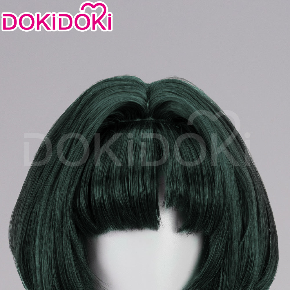 【Ready For Ship】DokiDoki Game Zenless Zone Zero Cosplay Astra Yao Wig / Earrings / Ear Clips Long Straight Black / Green Hair ZZZ Yao Jiayin